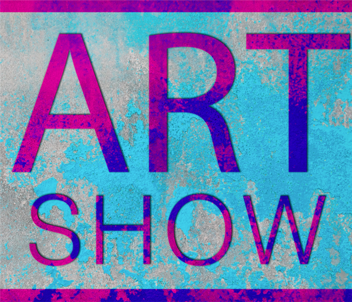 a logo saying art show
